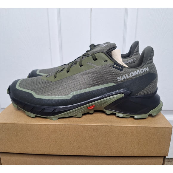 Salomon Alphacross 5 GTX Olive Night Black Deep Lichen Gore-Tex size 13 No Box main image 8